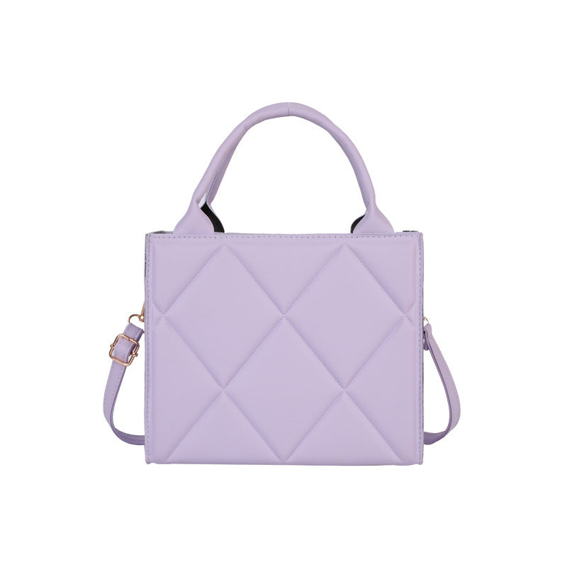 Quilted Leather Shoulder Handbag Bowlift