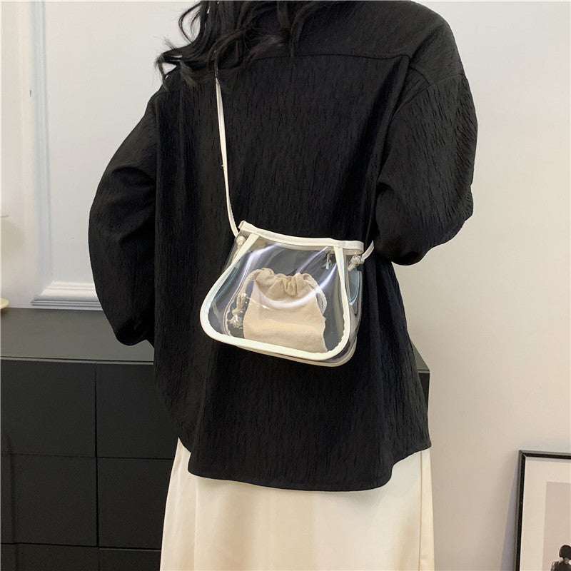 Transparent Mini Bucket Bag Bowlift