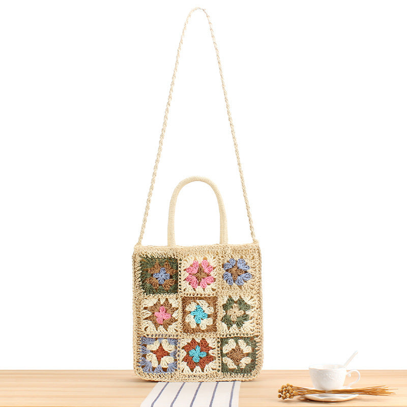 Handmade Shoulder Bag In Floral Patchwork Design Bowlift