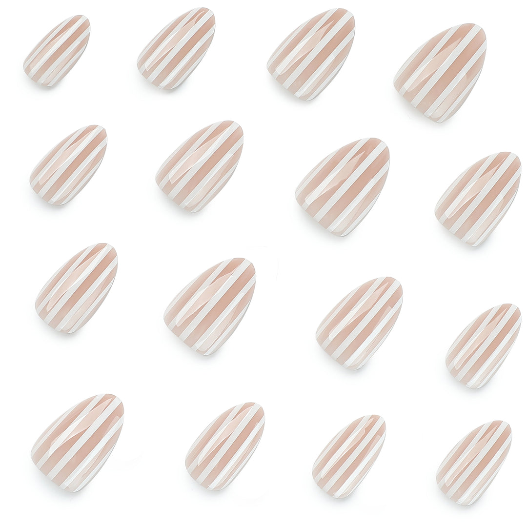 Stylish nail art with elegant stripe patterns Bowlift