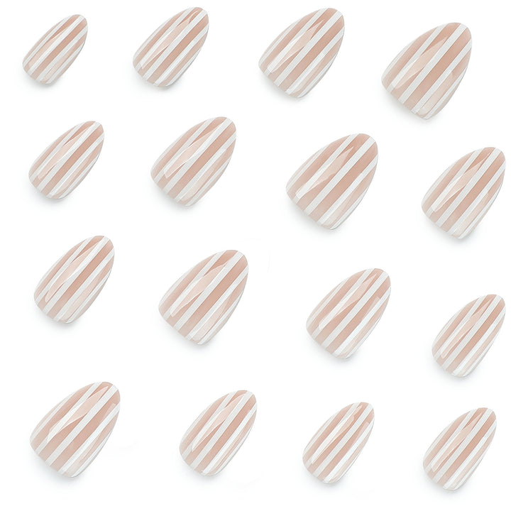 Stylish nail art with elegant stripe patterns Bowlift