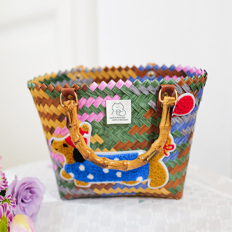 Handmade basket bag Bowlift