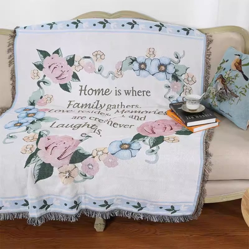 Decorative Pumpkin Pattern Tapestry Blanket