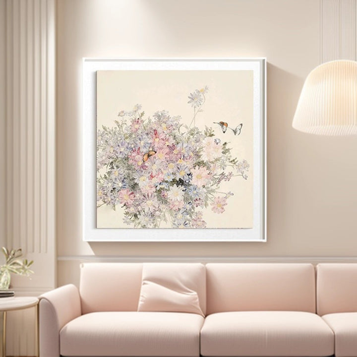 Abstract Flower Art Canvas