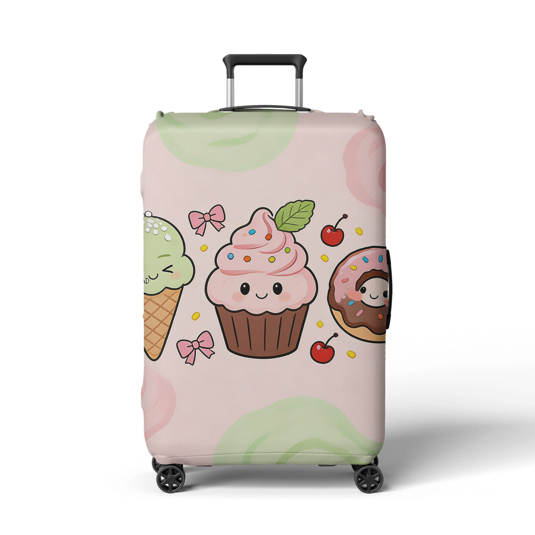 Women's suitcase cover with playful space design Bowlift