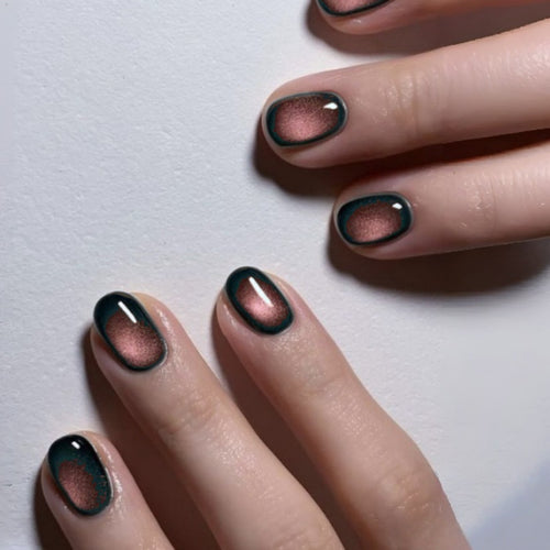 Stylish Gradient Press-On Nails Bowlift