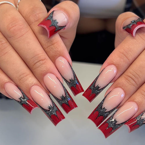 Artful Gel Nails with extraordinary Gothic design Bowlift