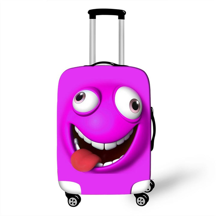 Unisex Hard-shell suitcase with funny cartoon face Bowlift