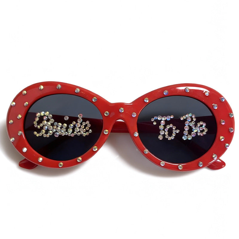 Rhinestone-Embellished Bridal Sunglasses Bowlift