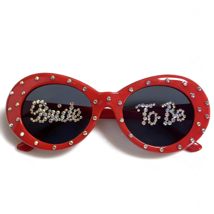 Rhinestone-Embellished Bridal Sunglasses Bowlift