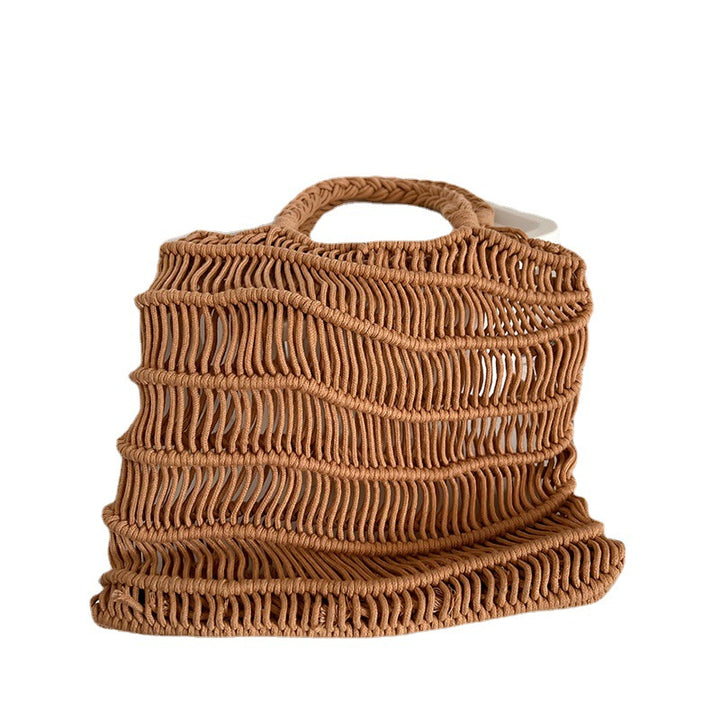 Handmade basket bag with braided design Bowlift