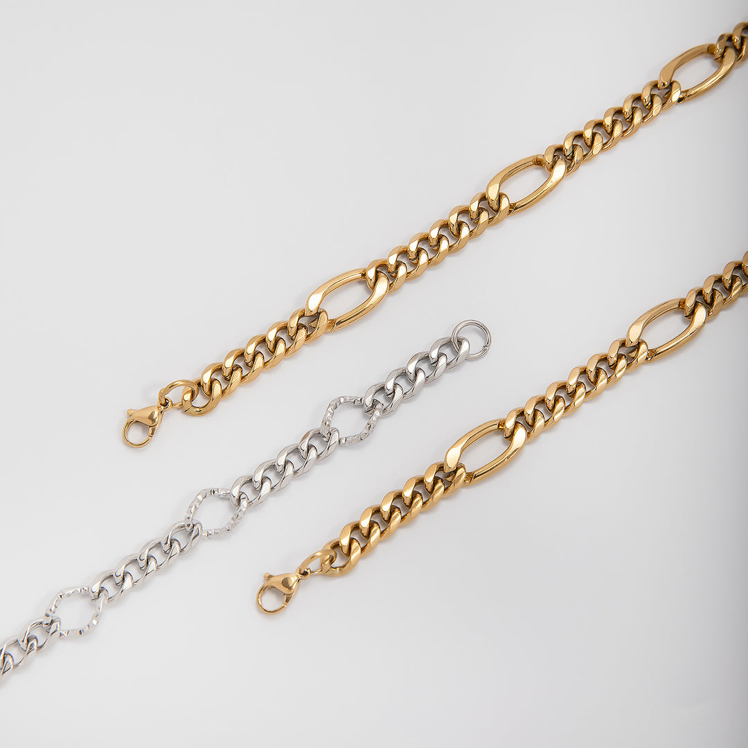 Chunky Interlocking Link Chain Necklace Bowlift