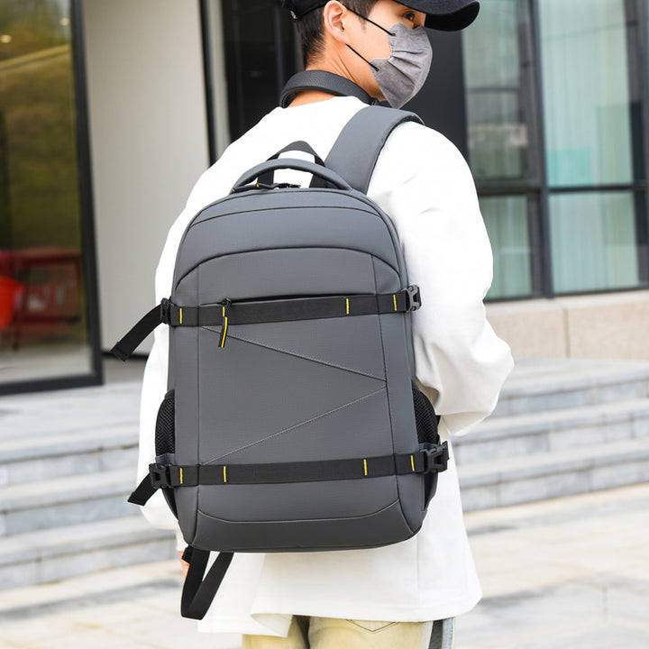 Modern backpack with multidimensional compartments and breathable back Bowlift