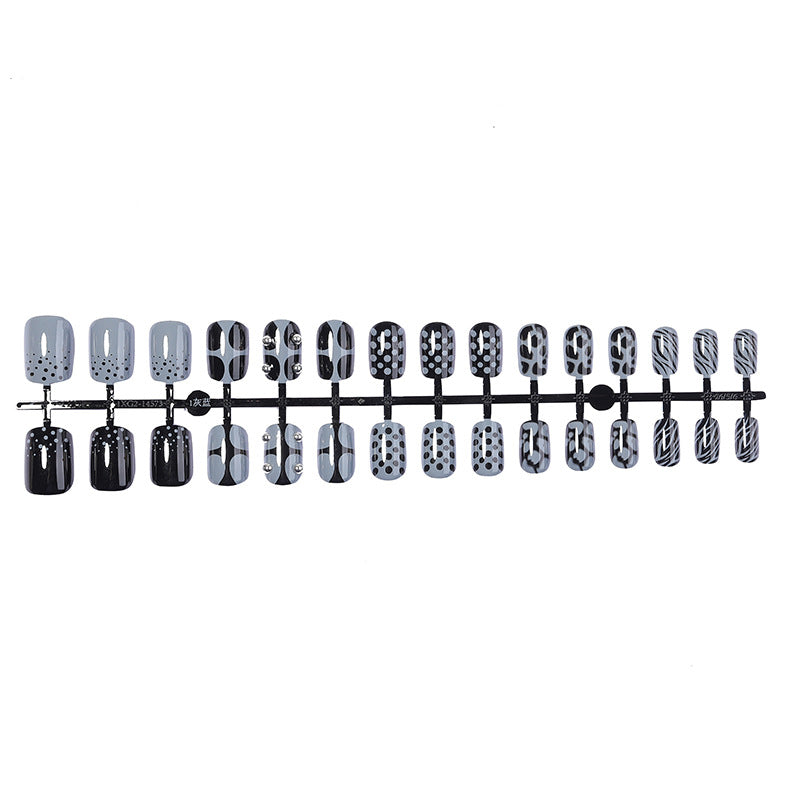 Elegant Press-On Nail Sets with Artistic Patterns Bowlift