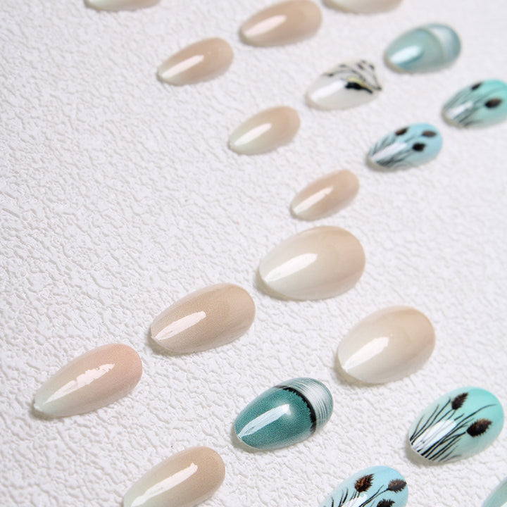 Artistic Nature-Inspired Press-On Nails Bowlift