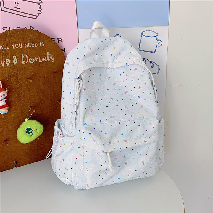 Cute Patterned School Backpack