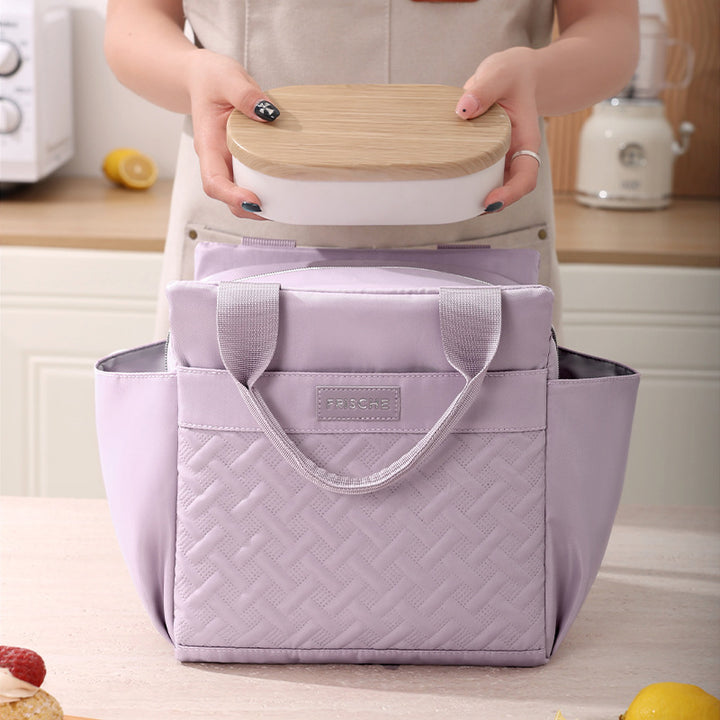 Stylish Woven Handbag Bowlift