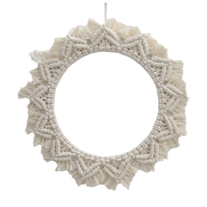 Decorative Macrame Wall Mirror Bowlift