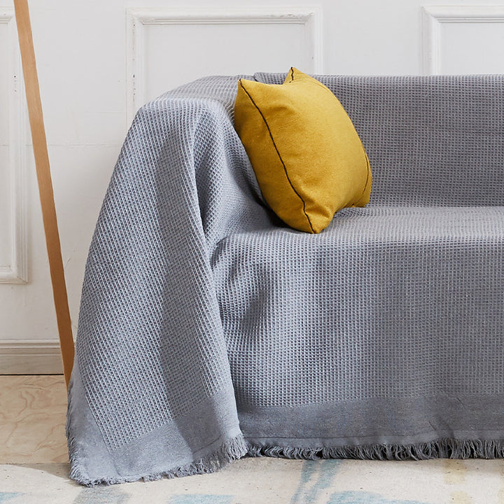 Textured Sofa Throw Blanket