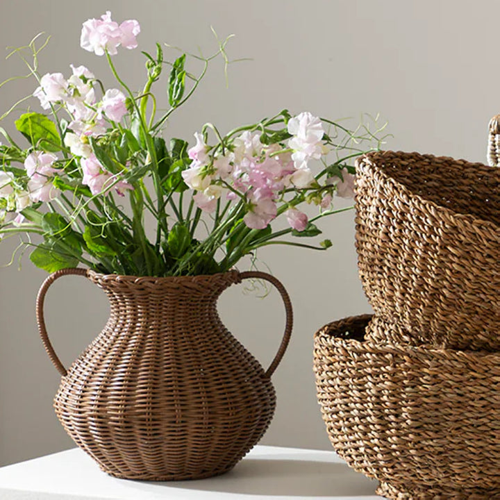 Handwoven decoration bouquet holder Bowlift