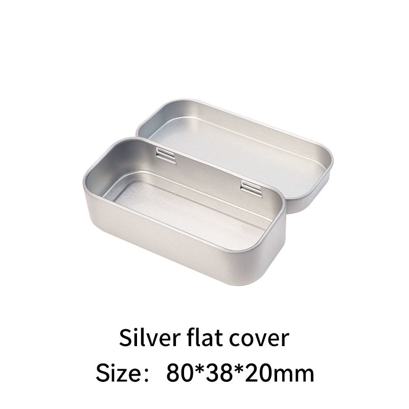Rectangular metal storage tin with clear display window lid Bowlift