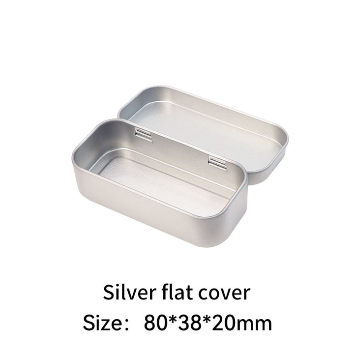 Rectangular metal storage tin with clear display window lid Bowlift