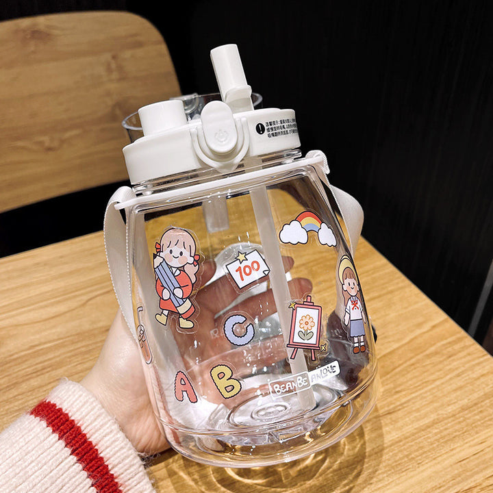Ladies Playful Design Water Bottle Bowlift