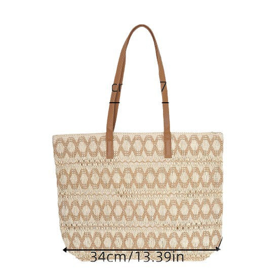Structured Tote Bag Made of Woven Material Bowlift