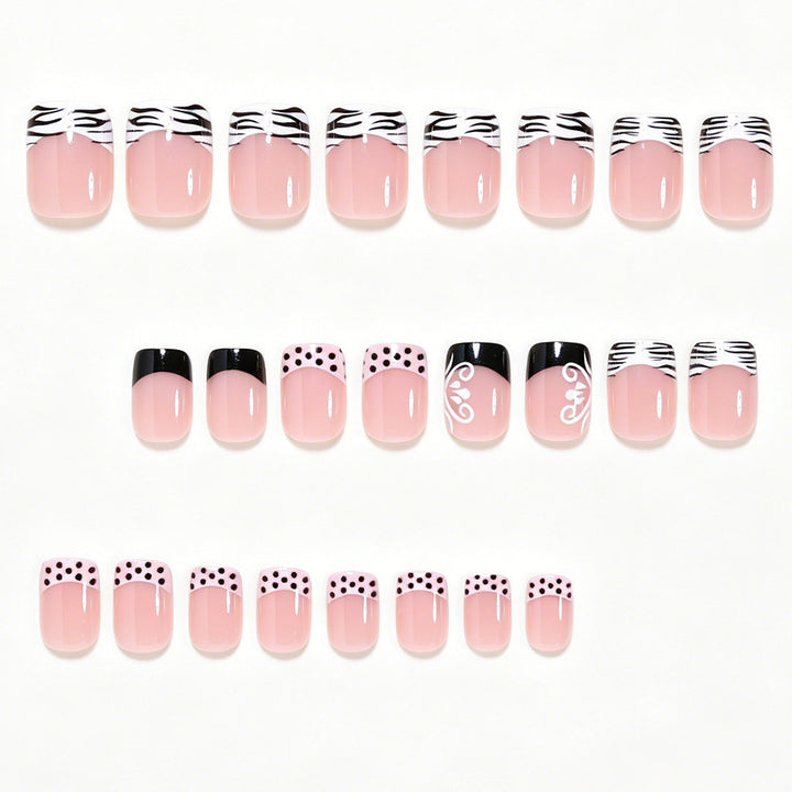 Artistic French Tip Nail Art Bowlift