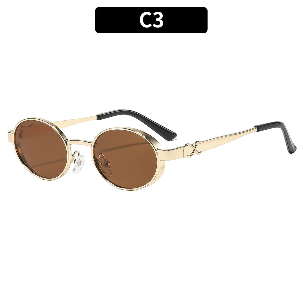 Luxe Oval Frame Sunglasses