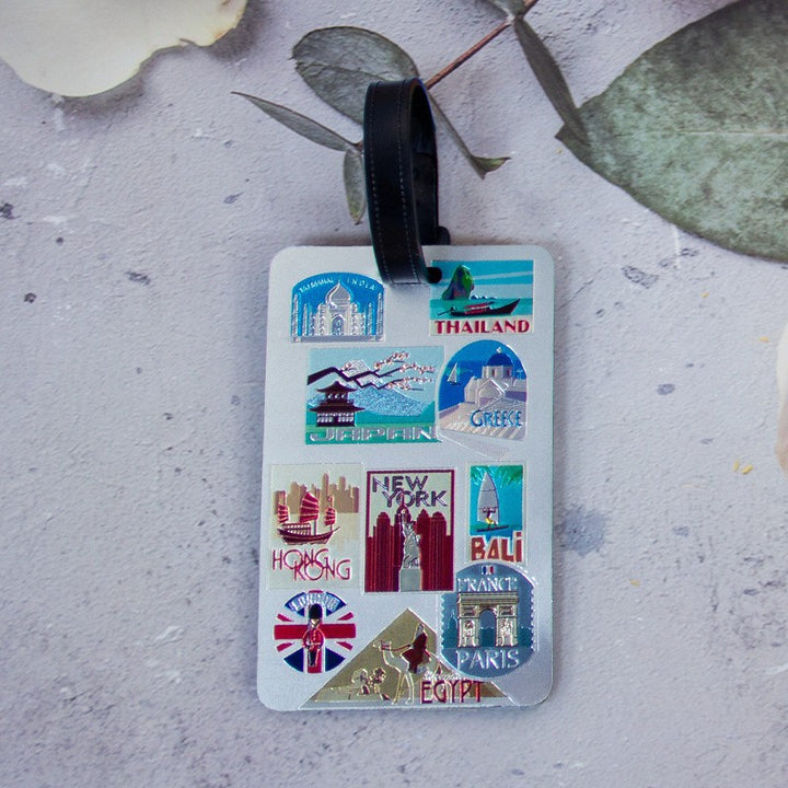 Whimsical Heart Balloon Luggage Tag Bowlift