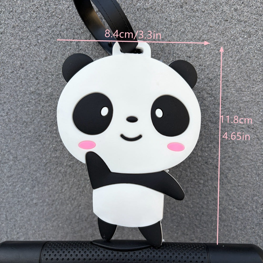 Panda-Themed Luggage Identifier Bowlift