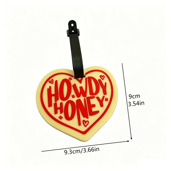 Heart-Shaped Travel Luggage Tag Bowlift