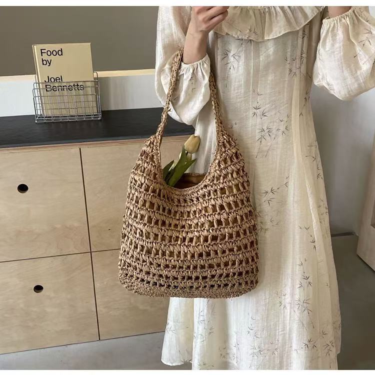 Handcrafted Large Macrame Shoulder Bag Bowlift