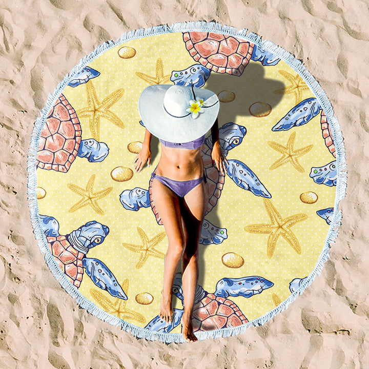 Rundstrand towel with unique sunset design Bowlift