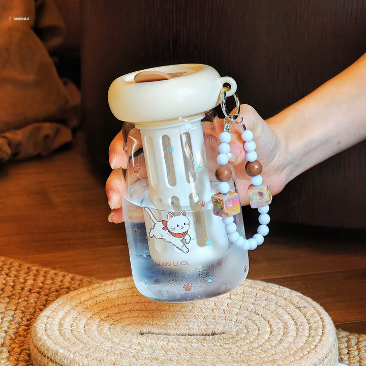Ladies drinking container with unique design and integrated straw Bowlift