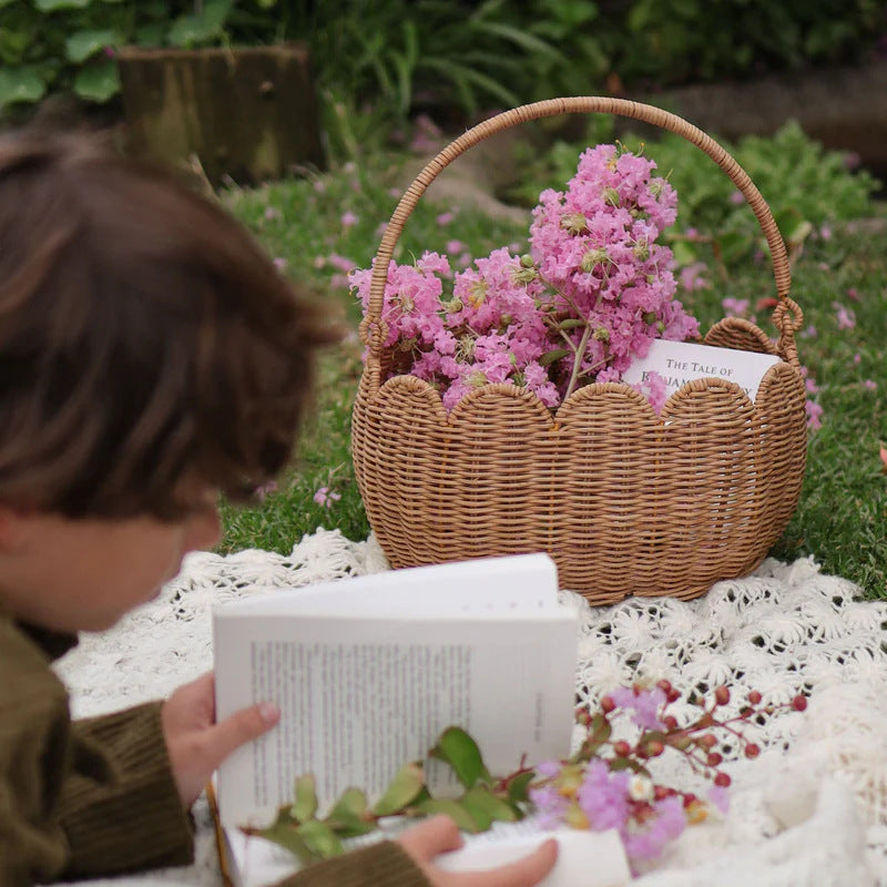 Handmade storage basket for dolls Bowlift