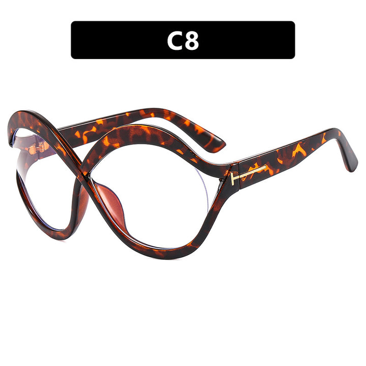 Women's extravagant Cat-Eye sunglasses with curved frame Bowlift
