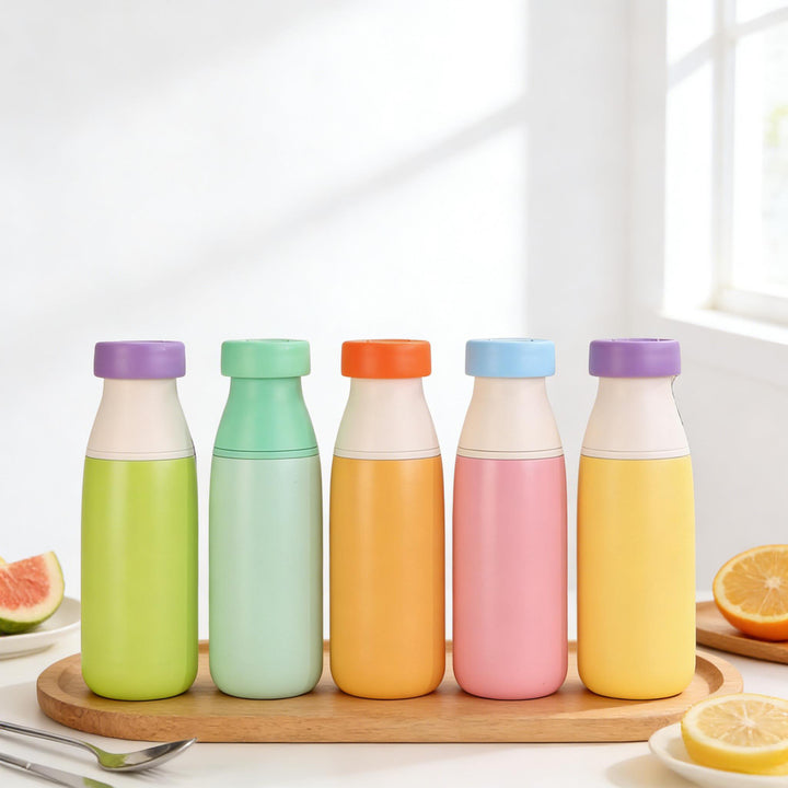 Ladies Insulated Sports Water Bottle with practical carrying strap Bowlift