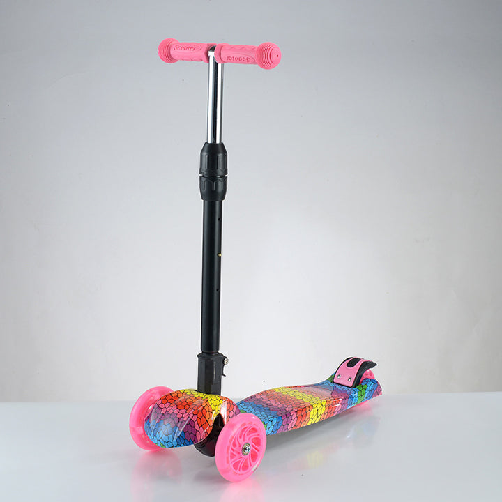Kid-Friendly Foldable Kick Scooter Bowlift