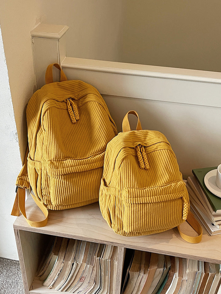 Corduroy Multi-Pocket Backpack Bowlift