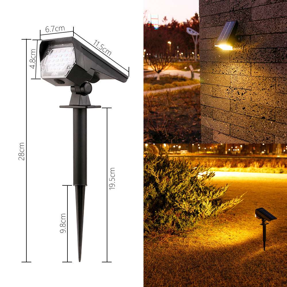 Adjustable Solar LED Landscape Spotlight Stake Bowlift