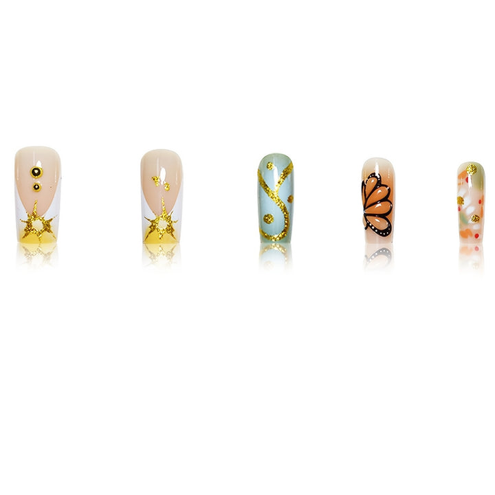 Creative Butterfly Design Nail Art Bowlift