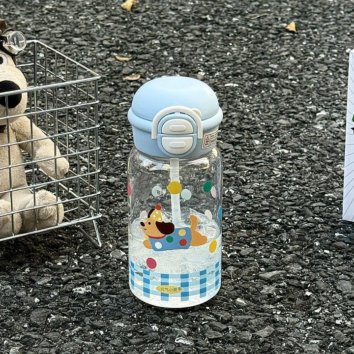 Ladies child-friendly drinking bottle with funny dog design Bowlift