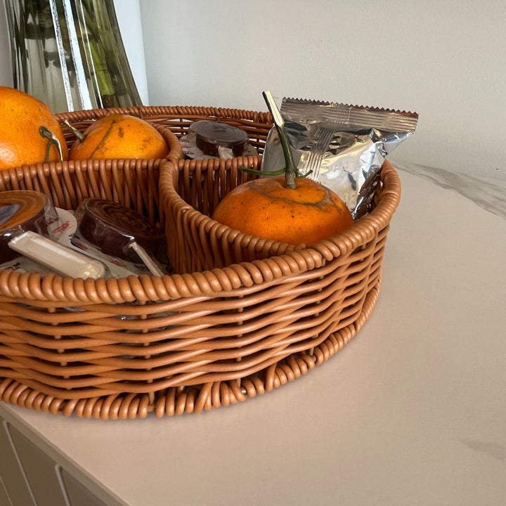 Round Woven Organizer Basket Bowlift
