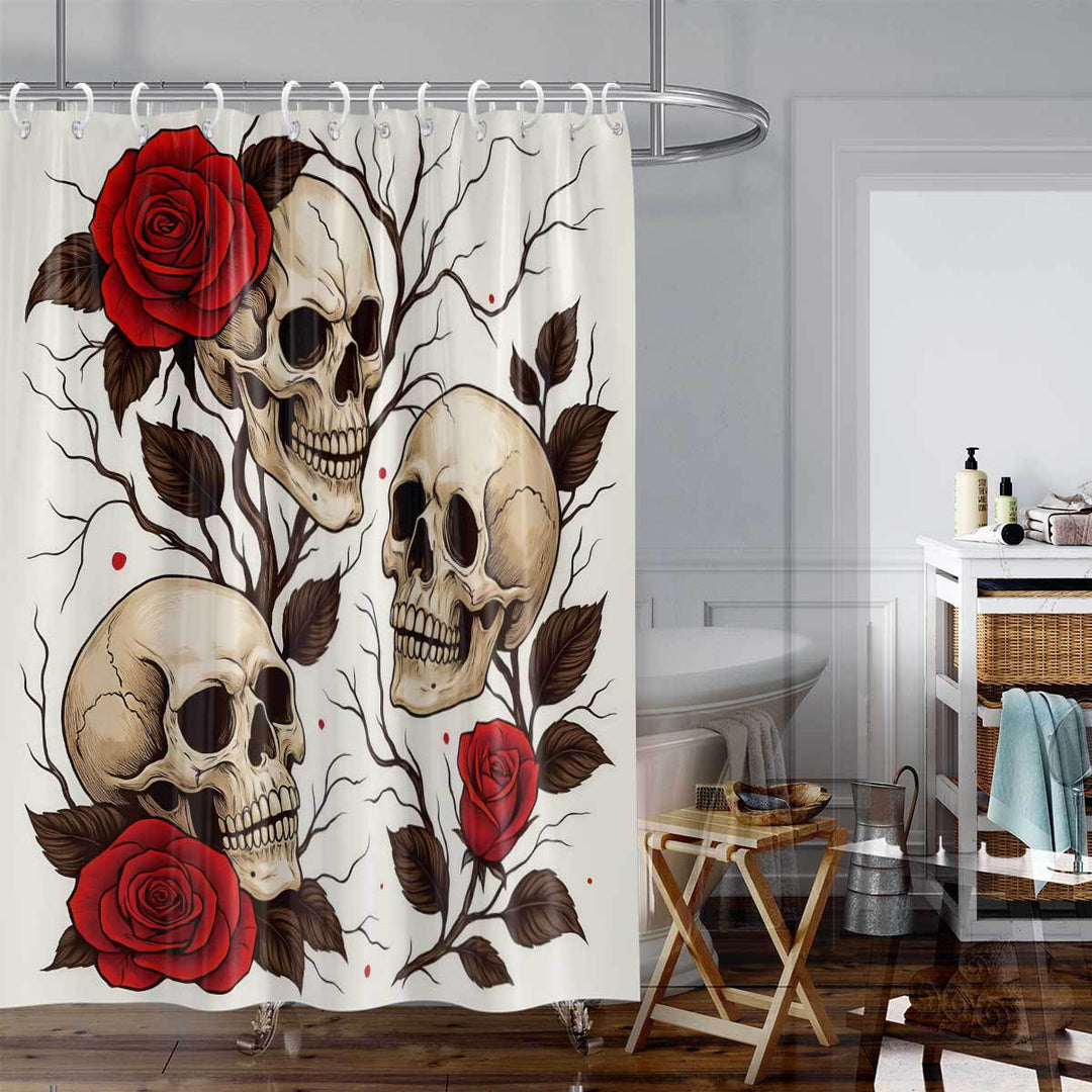 Camping-Themed Shower Curtain Bowlift
