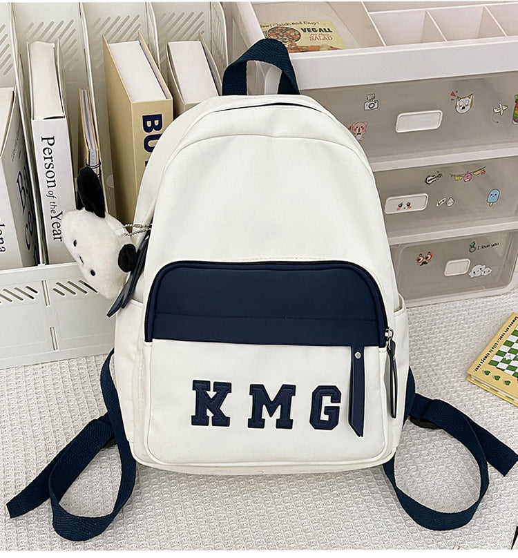 Casual Letter-Embellished Backpack