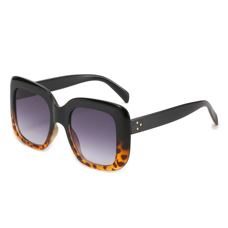 Women's oversized square sunglasses with high-quality plastic frame Bowlift