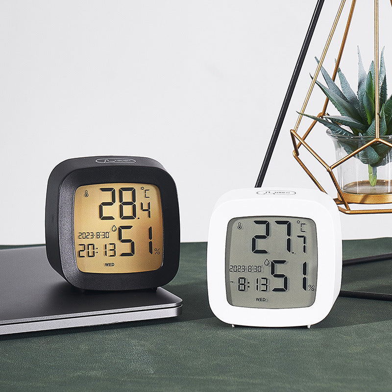 Digital Multifunction Alarm Clock with Hygrometer and Temperature Sensor Bowlift