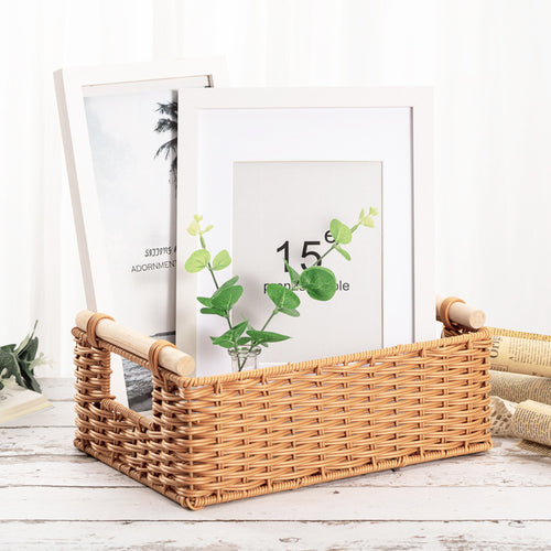 Women Decorative Storage Basket with Practical Handles Bowlift